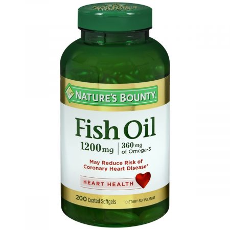 Nature's Bounty Fish Oil 1200 mg Dietary Supplement Softgels - 200 CP