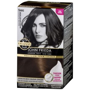 John Frieda  Precision Foam Permanent Hair Colour Kit Salon Blends Medium Chestnut Brown 5NBG - 1 EA