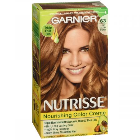 Garnier Nutrisse Nourishing Color Creme 63 Light Golden Brown - 1 EA