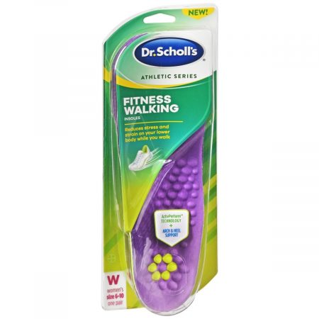 Dr. Scholl's Athletic Series Fitness Walking Insoles Women's Size 6-10 - 1 PR