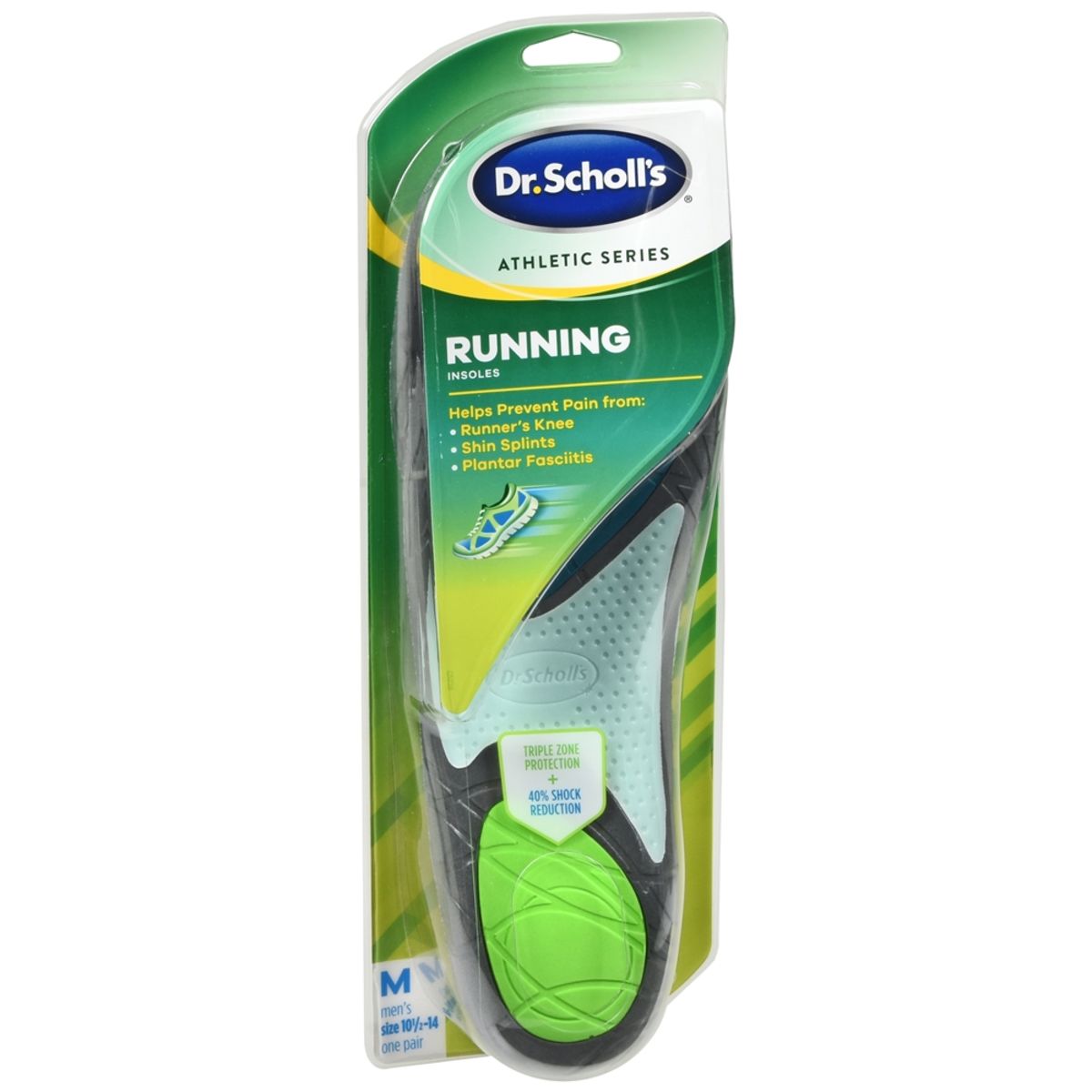 Dr. Scholl's Athletic Series Running Insoles Men's Size 10-1/2 - 14 - 1 PR