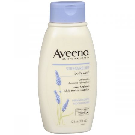 AVEENO Active Naturals Stress Relief Body Wash Lavender, Chamomile and Ylang-Ylang Scent - 12 OZ