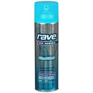 Rave 4X Mega Hairspray Unscented - 11 OZ