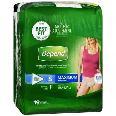 Depend Fit-Flex Underwear for Women Small Maximum Absorbency - 19 EA