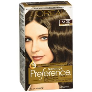 L'Oreal Superior Preference Level 3 Permanent Conditioning Colorant 5A Medium Ash Brown (Cooler) - 1 EA