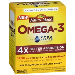 Nature Made Omega-3 Dietary Supplement Softgels - 30 CP