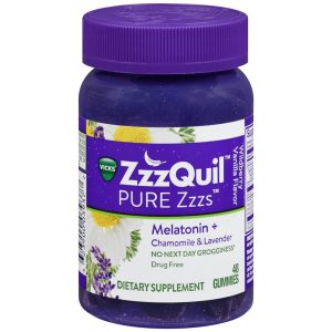 ZzzQuil Pure Zzzs Melatonin + Chamomile & Lavender Gummies Wildberry Vanilla Flavor - 48 EA