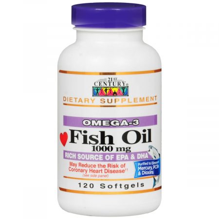 21st Century Fish Oil 1000 mg Dietary Supplement Softgels - 120 CP