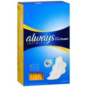 Always Infinity FlexFoam Pads Regular Flow - 36 EA