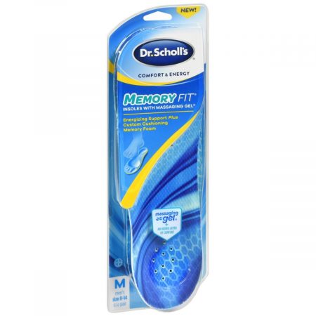 Dr. Scholl's Comfort & Energy Memory Fit Insoles With Massaging Gel Men's - 1 PR