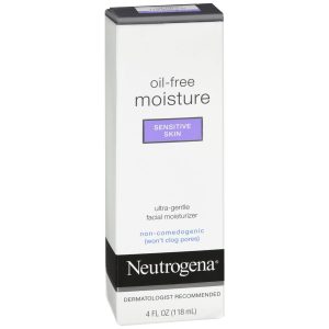 Neutrogena Oil-Free Moisture Facial Moisturizer Sensitive Skin - 4 OZ