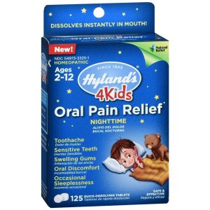 Hyland's 4 Kids Oral Pain Relief  Nighttime Tablets - 125 TB