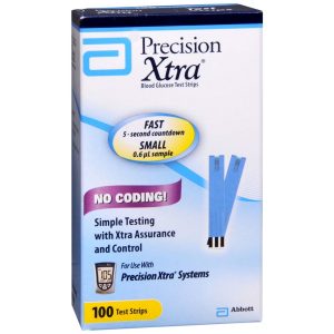 Precision Xtra Blood Glucose Test Strips - 100 EA