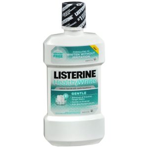 Listerine Healthy White Mouthwash Clean Mint - 473 ML