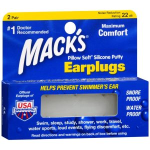 Mack's Pillow Soft Silicone Putty Earplugs - 2 PR