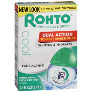 Rohto Cooling Eye Drops Redness + Dryness Relief - 0.4 OZ