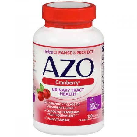Azo Cranberry Urinary Tract Health Supplement Softgels - 100 CP