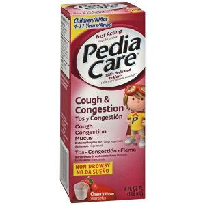 PediaCare Cough & Congestion Liquid Cherry Flavor - 4 OZ