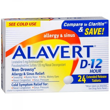 Alavert D-12 Hour Extended Release Tablets - 24 TB