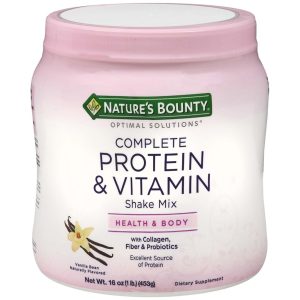 Nature's Bounty Optimal Solutions Complete Protein & Vitamin Shake Mix Vanilla Bean - 16 OZ