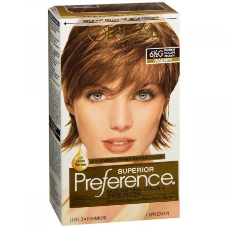 L'Oreal Superior Preference Fade-Defying Color + Shine System Lightest Golden Brown 6-1/2G (Warmer) - 1 EA