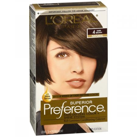 L'Oreal Superior Preference Fade-Defying Color + Shine System Dark Brown 4 - 1 EA