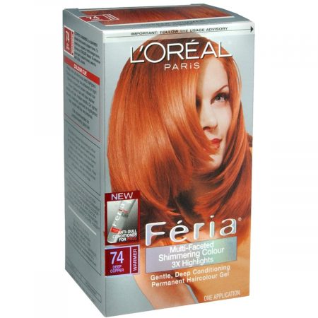 L'Oreal Féria - 74 Copper Shimmer (Deep Copper) - 1 EA