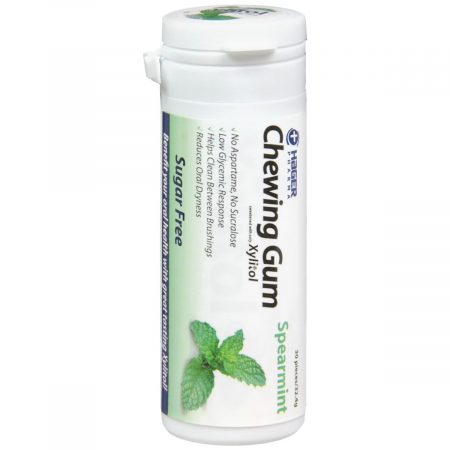 Hager Pharma Xylitol Sugar Free Chewing Gum Spearmint - 30 EA