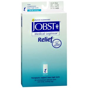 JOBST Medical LegWear Knee High 20-30 mmHg Firm Compression X-Large Beige Open-Toe - 1 PR