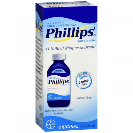 Phillips' Milk of Magnesia Saline Laxative Liquid Original - 4 OZ