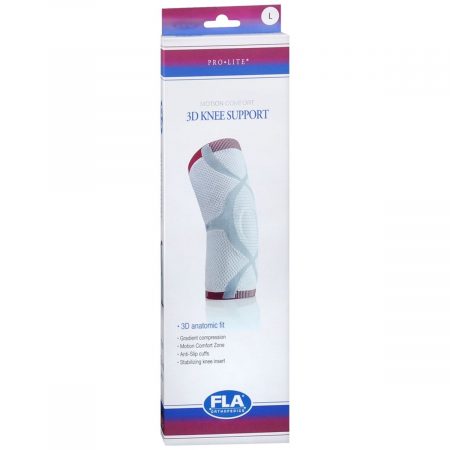 FLA ORTHOPEDICS ProLite White 3D Knee Support Large 75888-04 - 1 EA