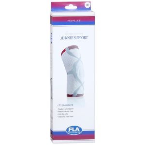 FLA ORTHOPEDICS ProLite White 3D Knee Support Medium 75888-03 - 1 EA