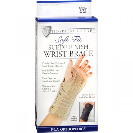FLA Orthopedics Soft Fit Suede Finish Wrist Brace 22-151SMBEG - 1 EA
