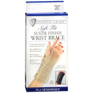 FLA Orthopedics Soft Fit Suede Finish Wrist Brace 22-151MDBEG - 1 EA