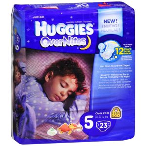 HUGGIES Overnites Diapers Size 5 Over 27 lb - 21 EA