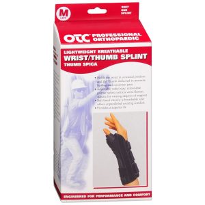 OTC Professional Orthopaedic Lightweight Breathable Wrist/Thumb Splint Black Left Size M 2087/L-M - 1 EA