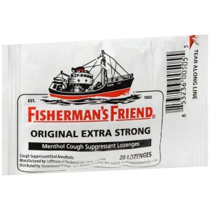 Fisherman's Friend Original Extra Strong Menthol Cough Suppressant Lozenges - 20 EA