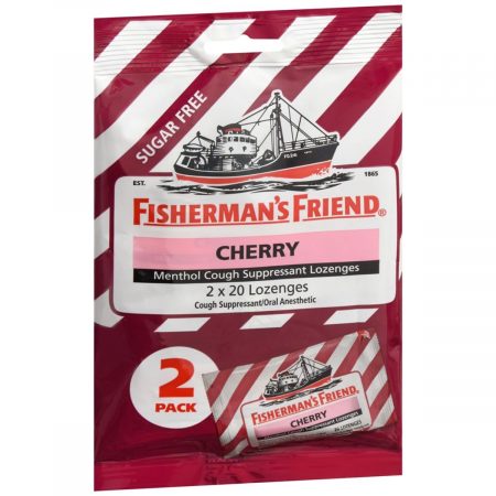 Fisherman's Friend Menthol Cough Suppressant Lozenges Cherry Sugar Free - 40 EA