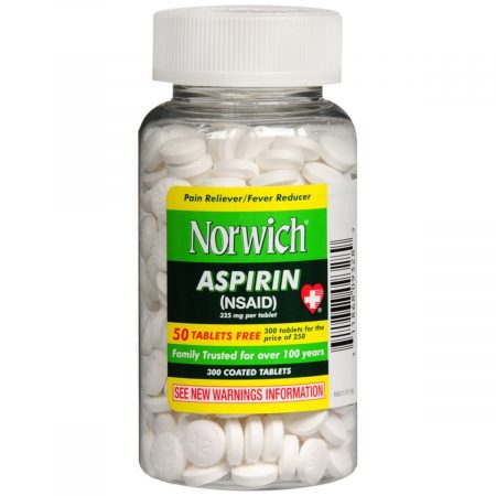 Norwich Aspirin 325 mg Coated Tablets - 300 TB