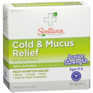 Similasan Cold & Mucus Relief Quick Dissolve Tablets Junior Strength - 40 TB