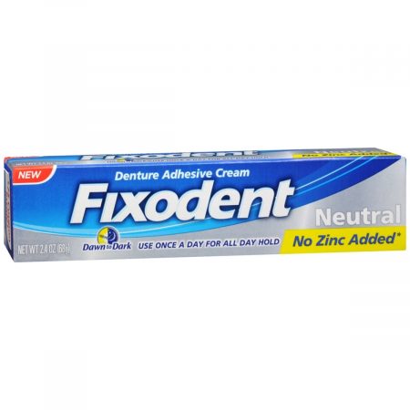 Fixodent Denture Adhesive Cream Neutral - 2.4 OZ