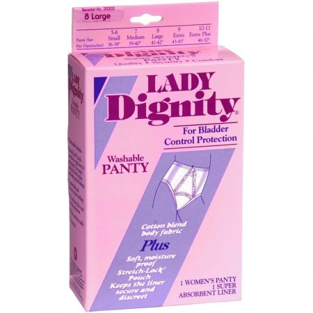 Lady Dignity Washable Panty 8 Large - 1 EA