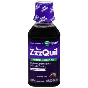 ZzzQuil Nighttime Sleep-Aid Liquid Warming Berry - 12 OZ