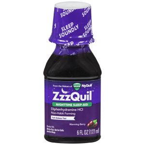 ZzzQuil Nighttime Sleep-Aid Liquid Warming Berry - 6 OZ
