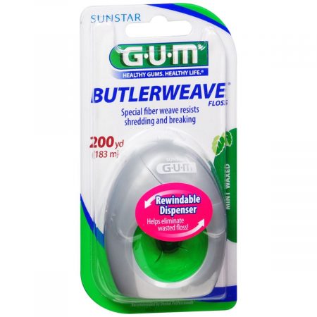 GUM Butlerweave Floss Mint Waxed - 200 YD