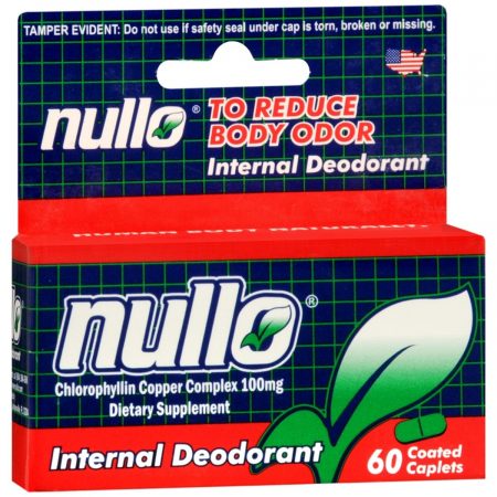 Nullo Internal Deodorant Coated Caplets - 60 TB