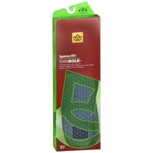 Spenco RX ThinSole Full-length Orthotic Arch Supports Size 4 - 1 PR