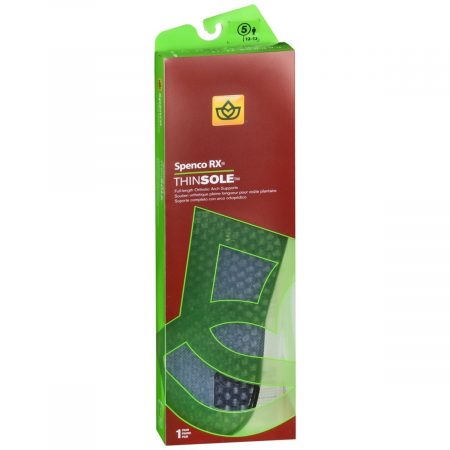 Spenco RX ThinSole Full-length Orthotic Arch Supports Size 5 - 1 PR