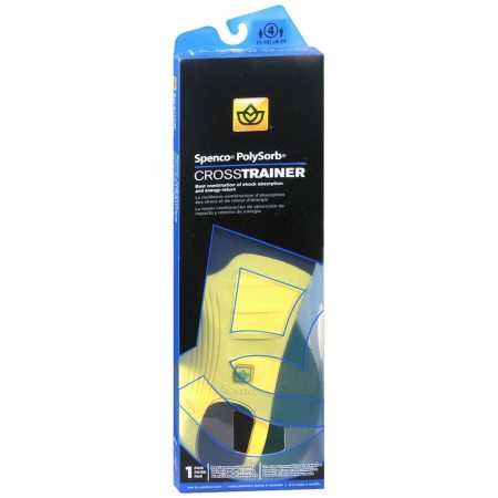 Spenco PolySorb Cross Trainer Replacement Insoles Size 4 - 1 PR