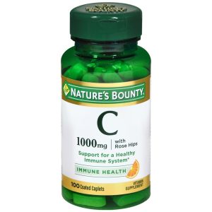 Nature's Bounty C 1000 mg with Rose Hips Coated Caplets - 100 CP